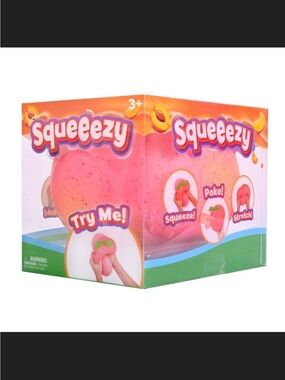 Sunny Days Squeeezy Peach Squishy NEW